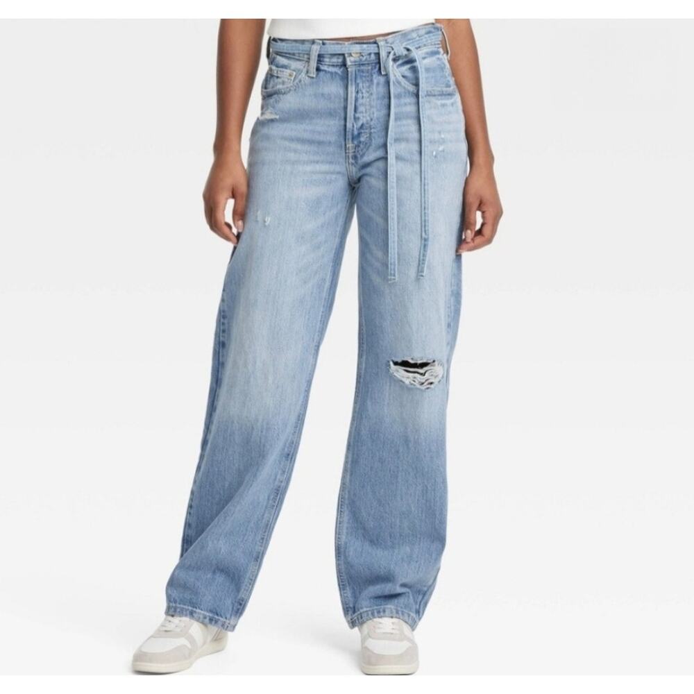 NWT Universal Thread Drawstring Baggy Jeans Size:… - image 2